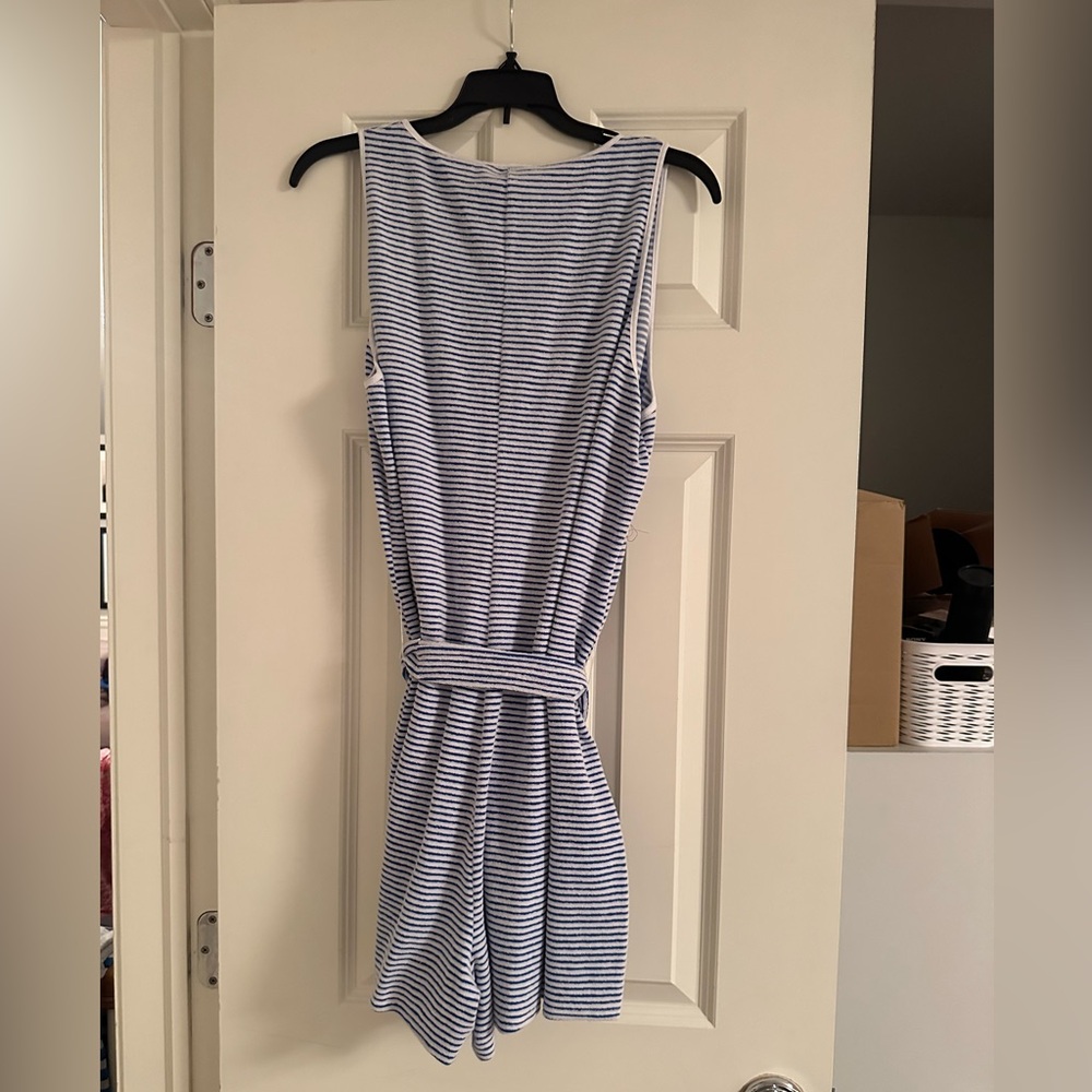 Solid & Striped Terrycloth Blue/White Striped Rom… - image 4